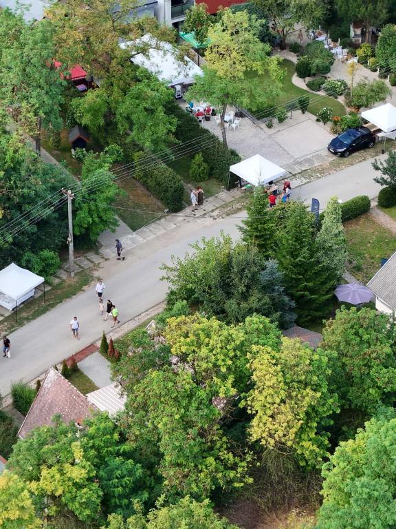 Združenie vinohradníkov a vinárov Veľký Kýr - pohľad z hora na domy