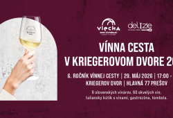 Vínna cesta v Kriegerovom dvore 2026 - banner