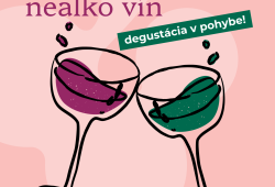 Plagát letnej degustácie nealko vín v Malokarpatskom múzeu v Pezinku